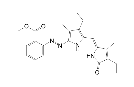 Benzoic acid, 2-[[4-ethyl-5-[(4-ethyl-1,5-dihydro-3-methyl-5-oxo-2H-pyrrol-2-yliden e)methyl]-3-methyl-1H-pyrrol-2-yl]azo]-, ethyl ester