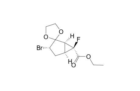(1'S,3'S,5'S,6'S)-3'-bromo-6'-fluoro-spiro[1,3-dioxolane-2,2'-bicyclo[3.1.0]hexane]-6'-carboxylic acid ethyl ester