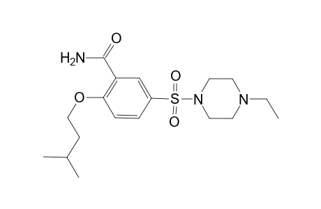 Benzamide, 5-[(4-ethyl-1-piperazinyl)sulfonyl]-2-(3-methylbutoxy)-
