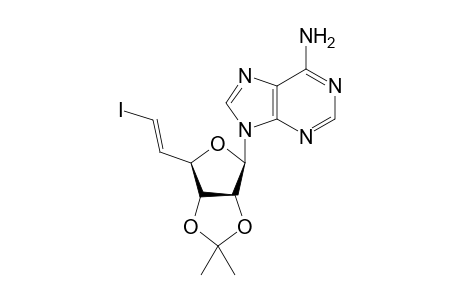 9-(5,6-Dideoxy-6(E)-iodo-2,3-O-isopropylidene-.beta.,D-ribo-hex-5-enfuranosyl)adenine