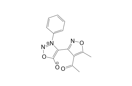 3-Phenyl-4-(4'-acetyl-5'-methyloxazol-3'-yl)sydnone