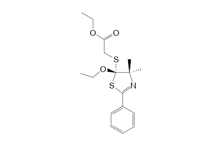 ETHYL-2-[(S-ETHOXY-4,5-DIHYDRO-4,4-DIMETHYL-2-PHENYL-1,3-THIAZOL-5-YL)-THIO]-ACETATE