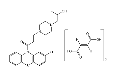 2-CHLORO-10-{3-[4-(2-HYDROXYPROPYL)-1-PIPERAZINYL]PROPIONYL}PHENOTHIAZINE, DIFUMARATE (SALT)