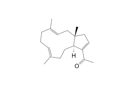 1-((3aR,12aS)-(5E,9E)-3a,6,10-Trimethyl-3,3a,4,7,8,11,12,12a-octahydrocyclopentacycloundecen-1-yl)ethanone