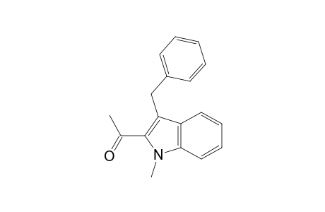 Ethanone, 1-[1-methyl-3-(phenylmethyl)-1H-indol-2-yl]-