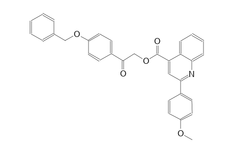 2-[4-(benzyloxy)phenyl]-2-oxoethyl 2-(4-methoxyphenyl)-4-quinolinecarboxylate