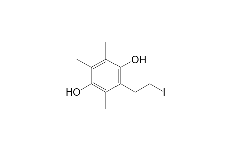 1,4-Benzenediol, 2-(2-iodoethyl)-3,5,6-trimethyl-