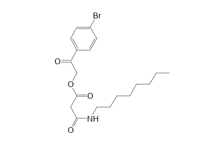 2-(4-Bromophenyl)-2-oxoethyl 3-(octylamino)-3-oxopropanoate