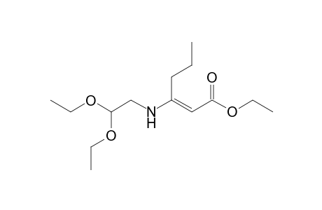 Ethyl 3-[(2,2-Diethoxyethyl)amino]hex-2-enoate