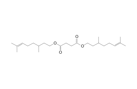 Succinic acid, di(3,7-dimethyloct-6-en-1-yl) ester