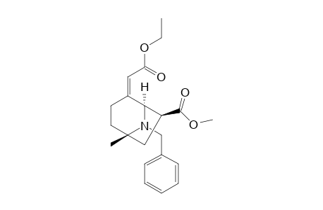 Ethyl (Z,1RS,5RS,7RS)-(8-benzyl-7-(methoxycarbonyl)-5-methyl-8-aza-bicyclo[3.2.1]oct-2-ylidene)-acetate