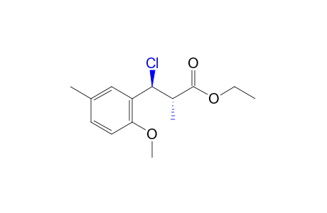 DL-erythro-beta-chloro-alpha,5-dimethyl-2-methoxyhydrocinnamic acid, ethyl ester