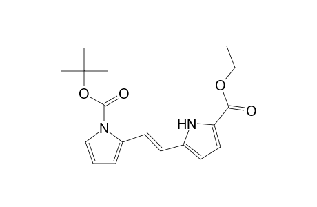 2-[(E)-2-(5-carbethoxy-1H-pyrrol-2-yl)vinyl]pyrrole-1-carboxylic acid tert-butyl ester