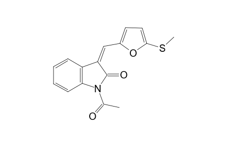 (3Z)-1-Acetyl-3-([5-(methylsulfanyl)-2-furyl]methylene)-1,3-dihydro-2H-indol-2-one