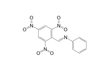 N-[(E)-(2,4,6-trinitrophenyl)methylidene]aniline