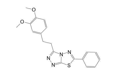 [1,2,4]triazolo[3,4-b][1,3,4]thiadiazole, 3-[2-(3,4-dimethoxyphenyl)ethyl]-6-phenyl-