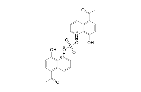 1-(8-hydroxyquinolin-5-yl)ethanone; sulfuric acid