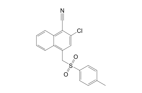 2-Chloro-4-(p-tolylsulfonylmethyl)-1-naphthonitrile