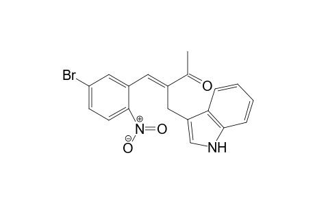 (E)-3-((1H-indol-3-yl)methyl)-4-(5-bromo-2-nitrophenyl)but-3-en-2-one