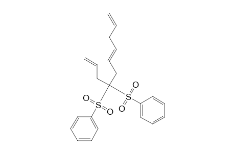 (E)-7,7-bis(Phenylsulfonyl)deca-1,4,9-triene