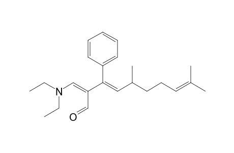 2-[(Diethylamino)methylene]-5,9-dimethyl-3-phenyldeca-3,8-dienal