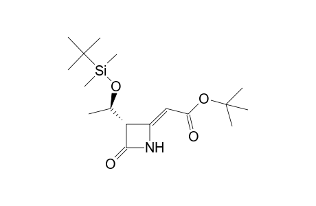 t-Butyl {(2Z)-3'-[1"-(t-butyl)dimethylsilyloxy)ethyl]-4'-oxoazetidin-2'-ylidene}-acetate