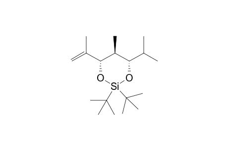 2,2-Di-t-butyl-5-methyl-6-isopropyl-4-(1-methylethenyl)-1,3,2-dioxasilane