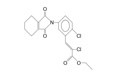 A,2-Dichloro-5-(4,5,6,7-tetrahydro-phthalimido)-cinnamic acid, ethyl ester