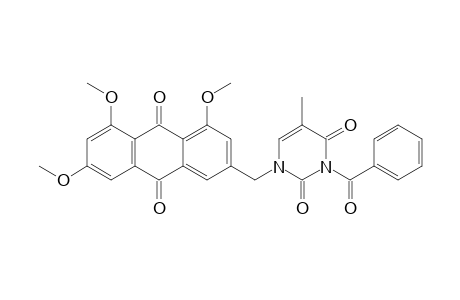 3-BENZOYL-5-METHYL-1-[(4,5,7-TRIMETHOXY-9,10-DIOXO-9,10-DIHYDROANTHRACEN-2-YL)-METHYL]-PYRIMIDINE-2,4(1H,3H)-DIONE