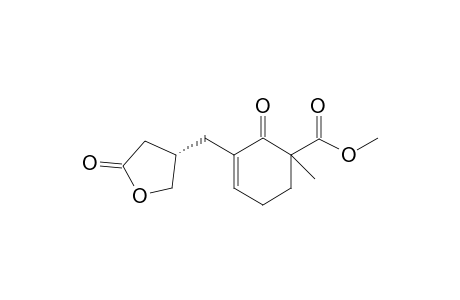 1-Methyl-2-oxo-3-[(5-oxo-3-oxolanyl)methyl]-1-cyclohex-3-enecarboxylic acid methyl ester