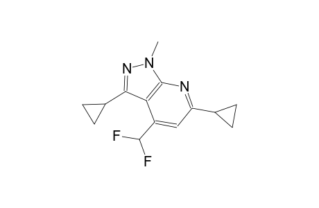 3,6-dicyclopropyl-4-(difluoromethyl)-1-methyl-1H-pyrazolo[3,4-b]pyridine