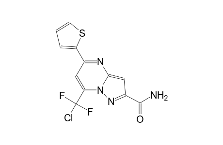 7-(Chloro-difluoro-methyl)-5-thiophen-2-yl-pyrazolo[1,5-a]pyrimidine-2-carboxylic acid amide