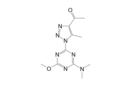 1-{1-[4-(dimethylamino)-6-methoxy-1,3,5-triazin-2-yl]-5-methyl-1H-1,2,3-triazol-4-yl}ethanone