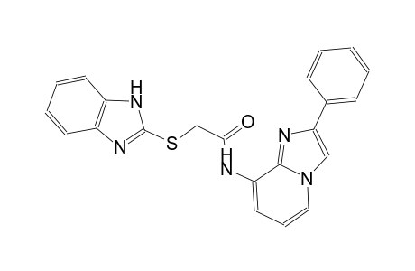 2-(1H-benzimidazol-2-ylsulfanyl)-N-(2-phenylimidazo[1,2-a]pyridin-8-yl)acetamide