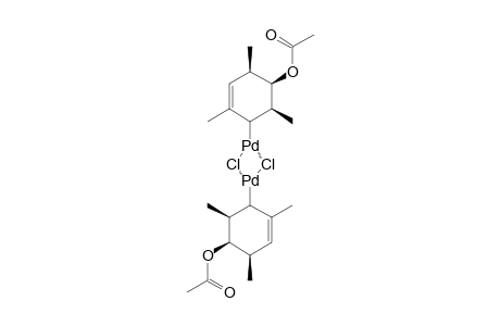 DI-(MY-CHLORO)-BIS-[(1,2,3-ETA)-5-ACETOXY-2,4,6-TRIMETHYL-2-CYCLOHEXEN-1-YL]-DIPALLADIUM