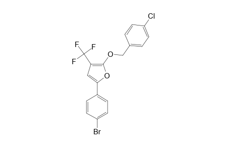 5-(4-BROMOPHENYL)2-(4-CHLOROBENZYLOXY)-3-TRIFLUOROMETHYLFURAN