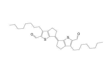 (E)-2,2'-Diformyl-6,6'-bis(4,5-dihydro-6H-3-n-octylcyclopenta[b]thiophenylidene)