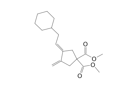 (E)-Dimethyl 3-(2-cyclohexylethylidene)-4-methylenecyclopentane-1,1-dicarboxylate