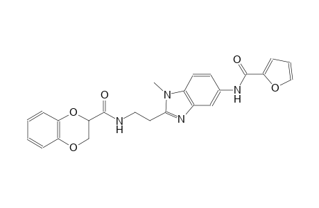 1,4-benzodioxin-2-carboxamide, N-[2-[5-[(2-furanylcarbonyl)amino]-1-methyl-1H-benzimidazol-2-yl]ethyl]-2,3-dihydro-