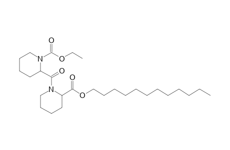 Pipecolylpipecolic acid, N-ethoxycarbonyl-, dodecyl ester