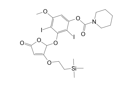 5-[2,6-Diiodo-5-methoxy-3-N-(piperidylcarbamoyloxy)phenoxy)-4-[2-(trimethylsilyl)eth-1-oxy]-2(5H)-furanone