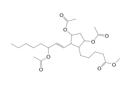 5-(2-(3-(acetoxy)-1-octenyl)-3,5-di(acetoxy)-cyclopentyl)pentanoic acid methyl ester