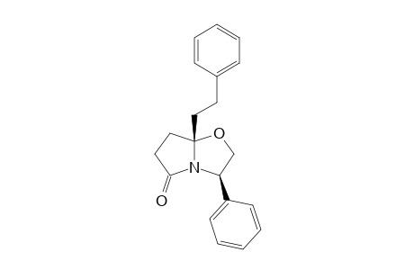 (3R,7aS)-7a-phenethyl-3-phenyl-2,3,6,7-tetrahydropyrrolo[2,1-b]oxazol-5-one