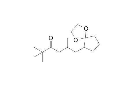 6-(2,5,5-Trimethyl-4-oxohexyl)-1,4-dioxaspiro[4.4]nonane