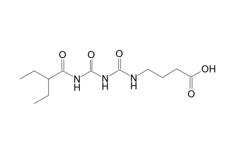 4-(2-Ethylbutanoylcarbamoylcarbamoylamino)butanoic acid