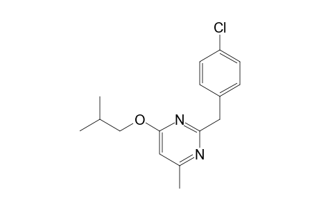 Pyrimidine, 2-[(4-chlorophenyl)methyl]-4-methyl-6-(2-methylpropoxy)-