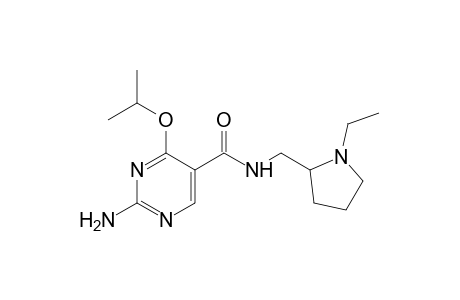 2-amino-N-[(1-ethyl-2-pyrrolidinyl)methyl]-4-isopropoxy-5-pyrimidinecarboxamide