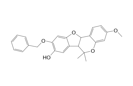 3-Methoxy-6,6-dimethyl-9-phenylmethoxy-6a,11a-dihydro-[1]benzofuro[3,2-c]chromen-8-ol