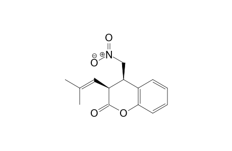 (3S,4R)-3-(2-Methylprop-1-en-1-yl)-4-(nitromethyl)chroman-2-one