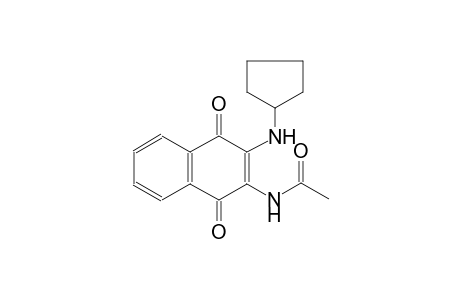 acetamide, N-[3-(cyclopentylamino)-1,4-dihydro-1,4-dioxo-2-naphthalenyl]-